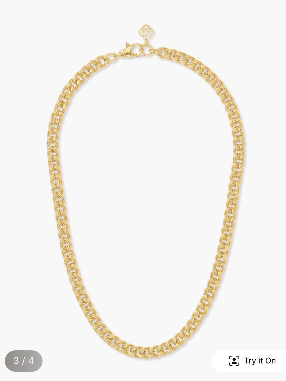 ✨ KENDRA SCOTT Vincent Gold 20” Chain Necklace - Picture 7 of 9